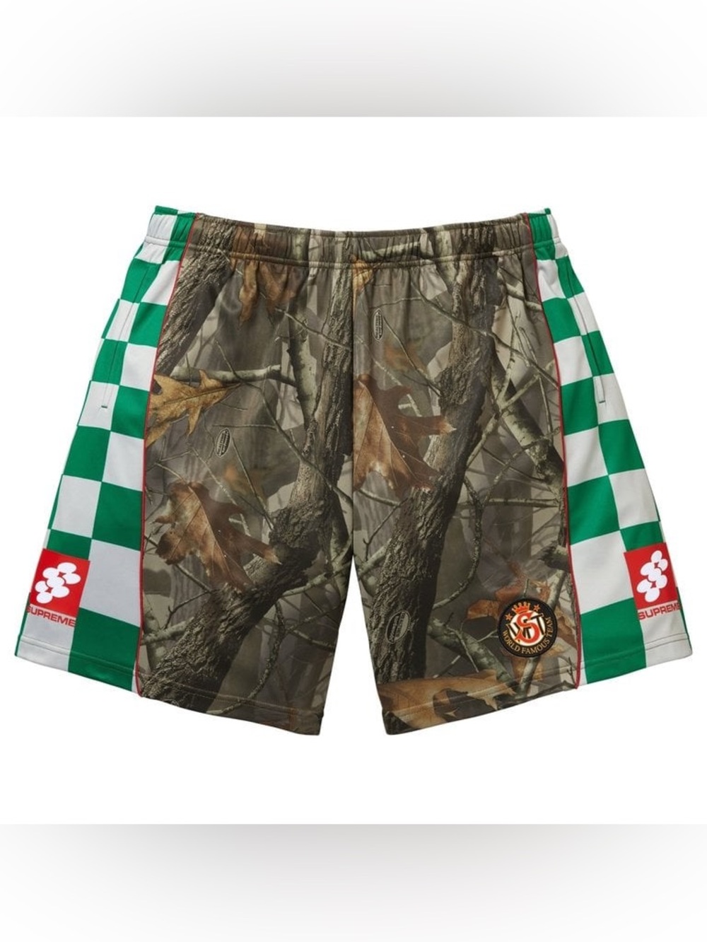 Supreme Checkerboard Soccer Short Realtree® Hardwoods Camo Shorts Men’s Size XL